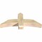 Ekena Millwork Bellingham Rough Sawn Timber Gable Bracket, Douglas Fir, 48"W x 20"H x 6"D x 6"F, 10/12 Pitch GBW048X20X0606BEL00RDF - alternate 4
